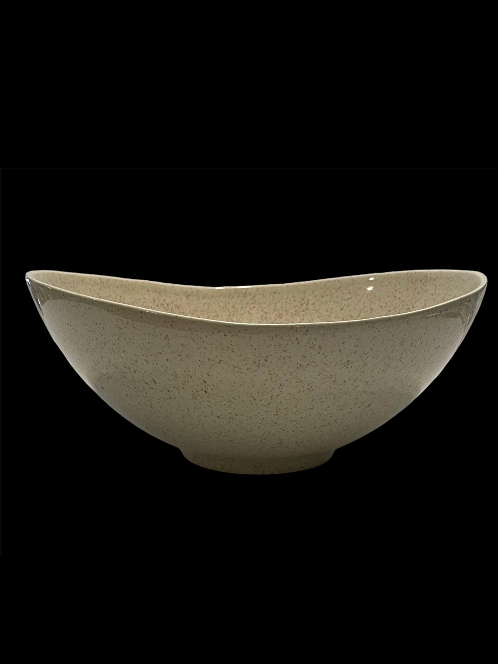 Speckled Cream Ceramic Serving Bowl for Everyday Dining